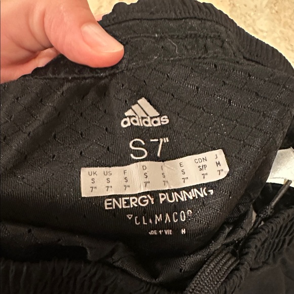 Adidas men’s running training shorts 7” breif lined black small EUC - Picture 3 of 4